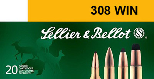 Ammunition Sellier&Bellot Rifle 308Win S&B 308WIN 147GR FMJ 20/500